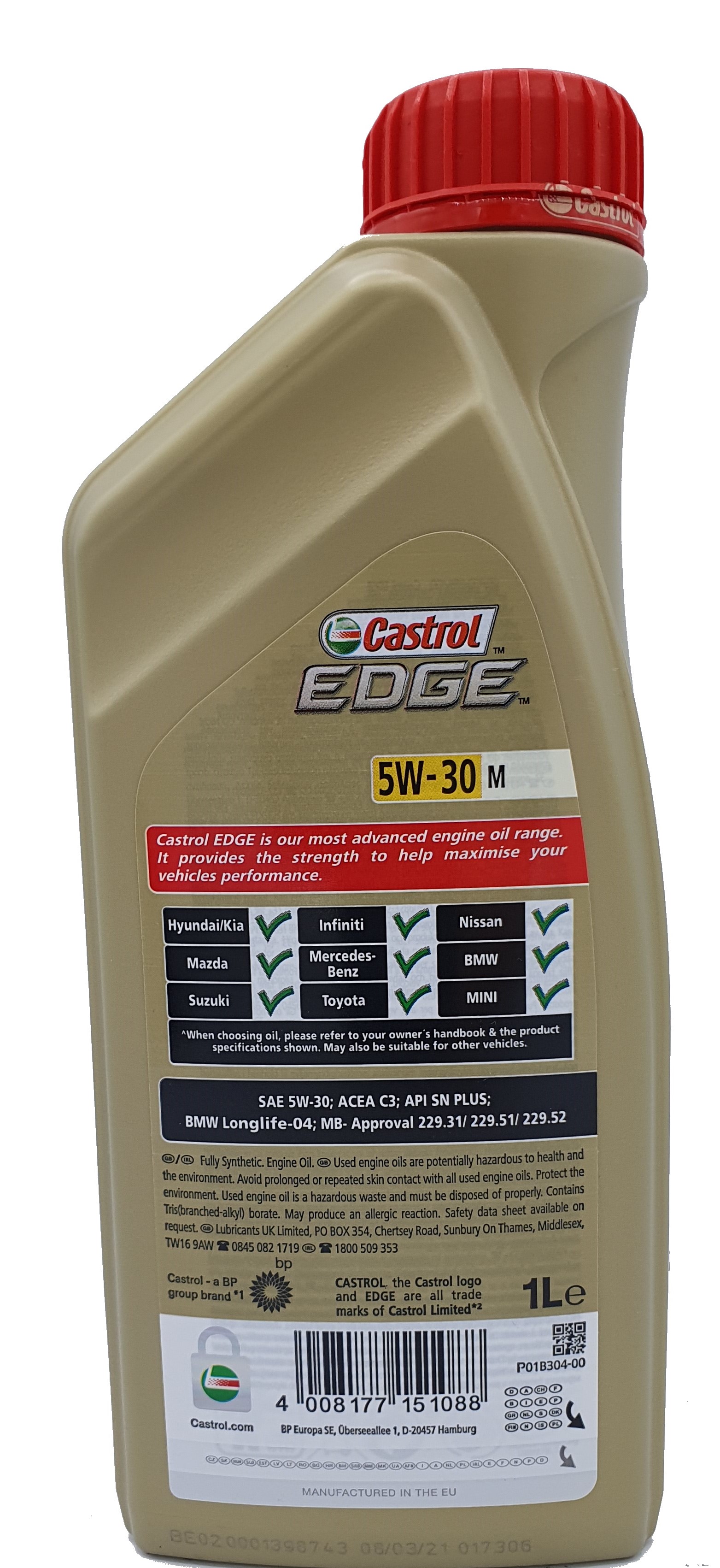 Test Castrol Edge 5W-30 M 1 Liter